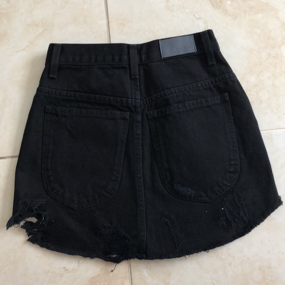 NWT CARMAR DENIM BLACK SKIRT - Picture 2 of 2